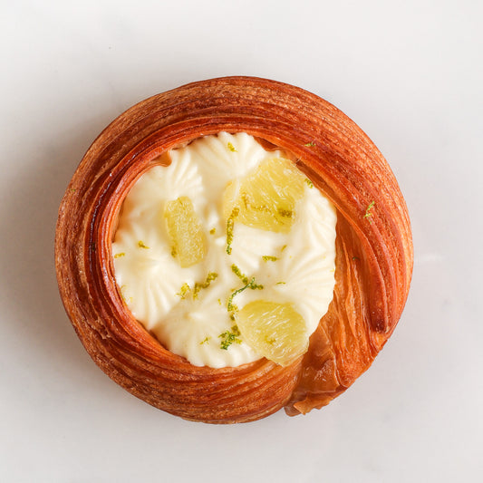 Feuilleté au citron et au yuzu