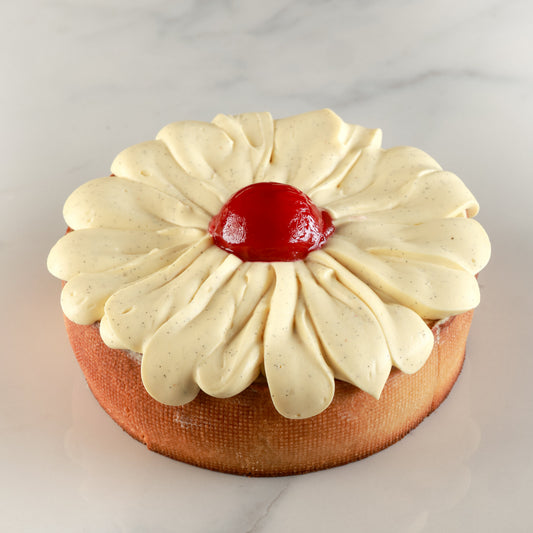 Flan framboise et fruit de la passion 1/6