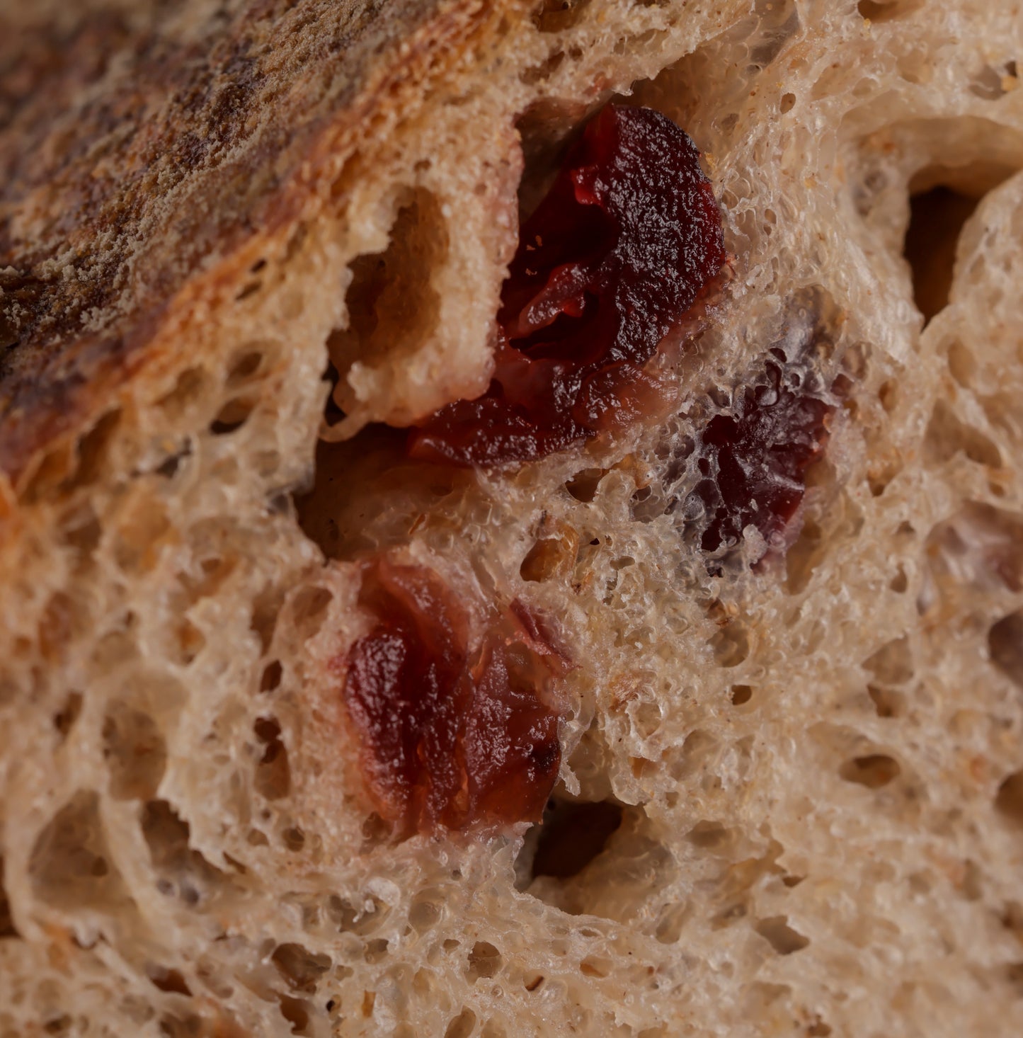 Pain au levain, noisettes et cranberry