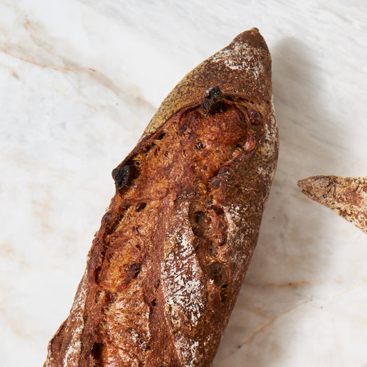 Baguette au vin rouge et au chorizo