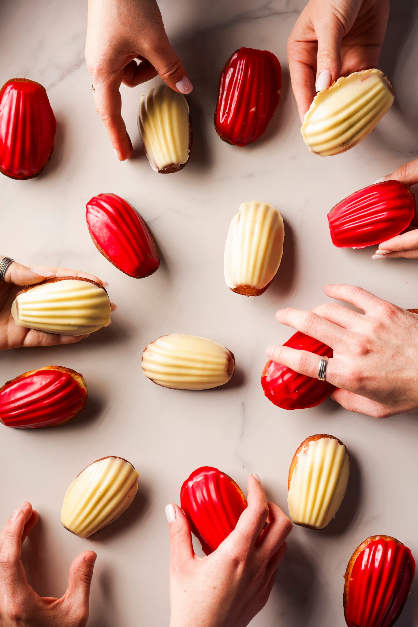 10 Madeleines - Rouges et Blanches